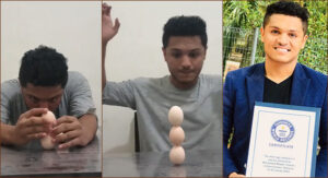 Рекорд балансировки яиц
