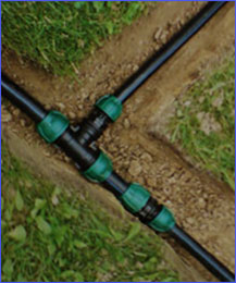 Монтаж подземной стационарной системы подачи воды для полива