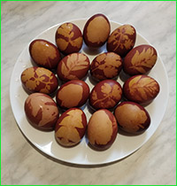 Пасхальные яйца крашенки