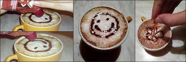 Любительский латте-арт: рисунок на кофе гравировкой
