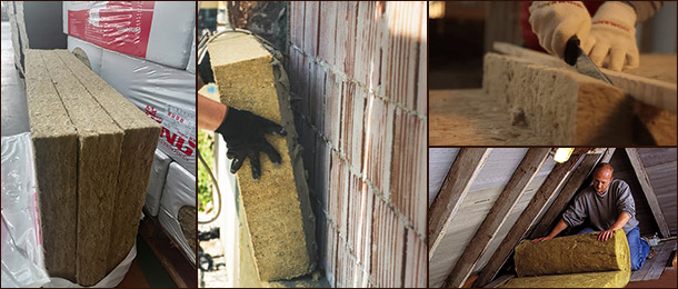 Эффективна как на стенах, так и на крыше Каменная вата