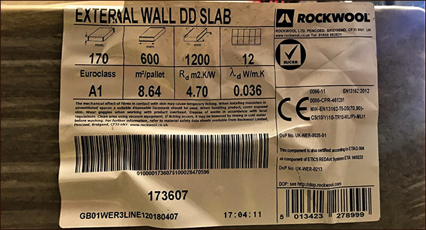 Маркировка минеральной ваты