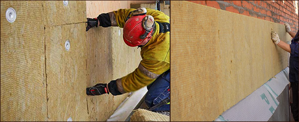 Монтаж минеральной ваты