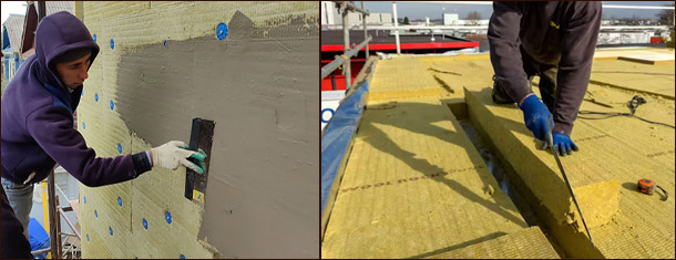 Утепление минеральной ватой