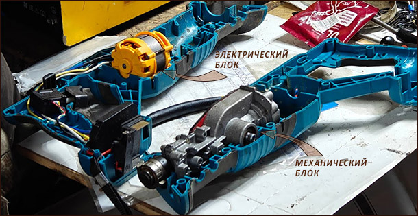 Устройство сабельной пилы