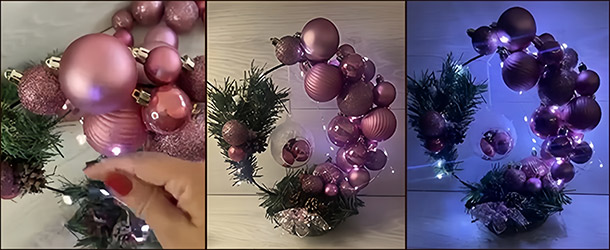 Новогодняя композиция своими руками