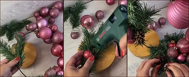 Новогодняя композиция своими руками