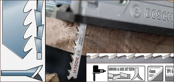 Шлифованные зубья пилки для лобзика