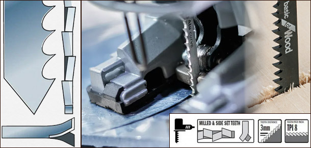 Фрезерованные зубья пилки для лобзика