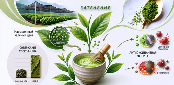 Хлорофилл в матча