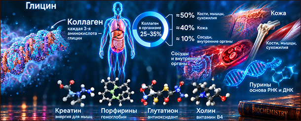 Глицин в организме